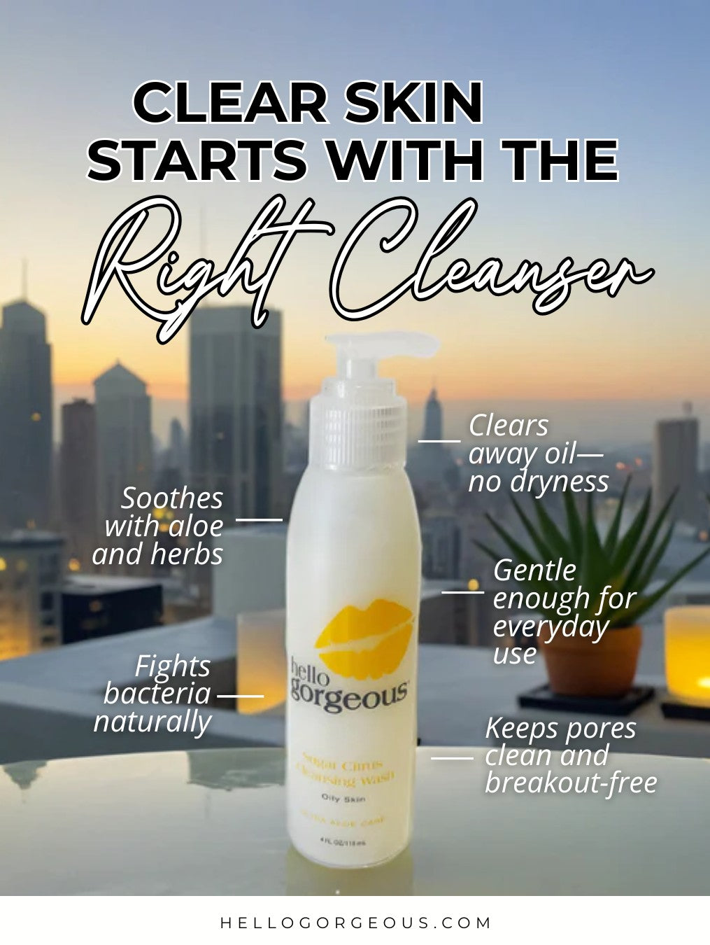 Sugar Citrus Cleansing Wash Oily Skin Cleanser
